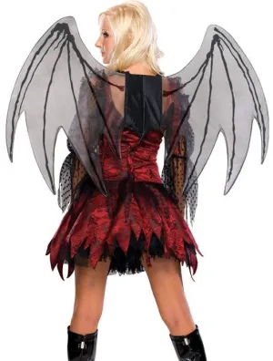 Immortal Black Fairy Costume Wings