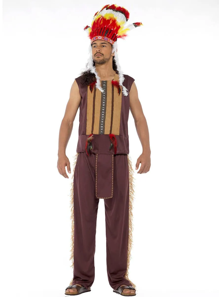 Indian Chief Mens Village People Costume