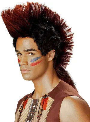 Indian Warrior Mens Mohawk Wig