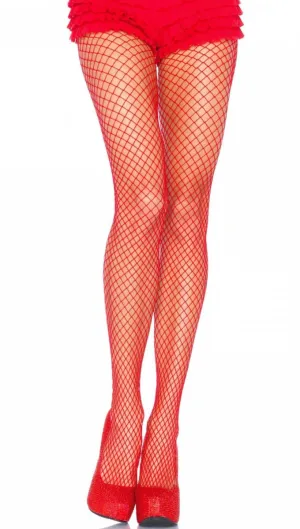 Industrial Net Red Spandex Pantyhose