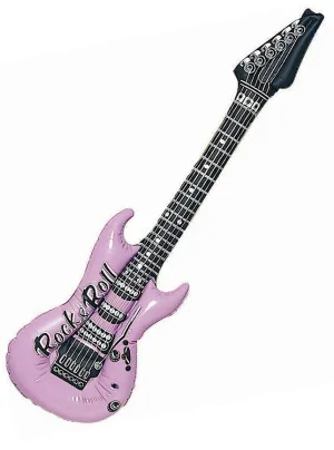 Inflatable 4 Pack of 1980s Rock Band Instruments