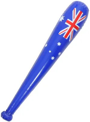 Inflatable 80cm Blue Australian Flag Print Bat