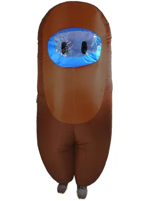 Inflatable Adults Brown SUS Crewmate Killer Costume