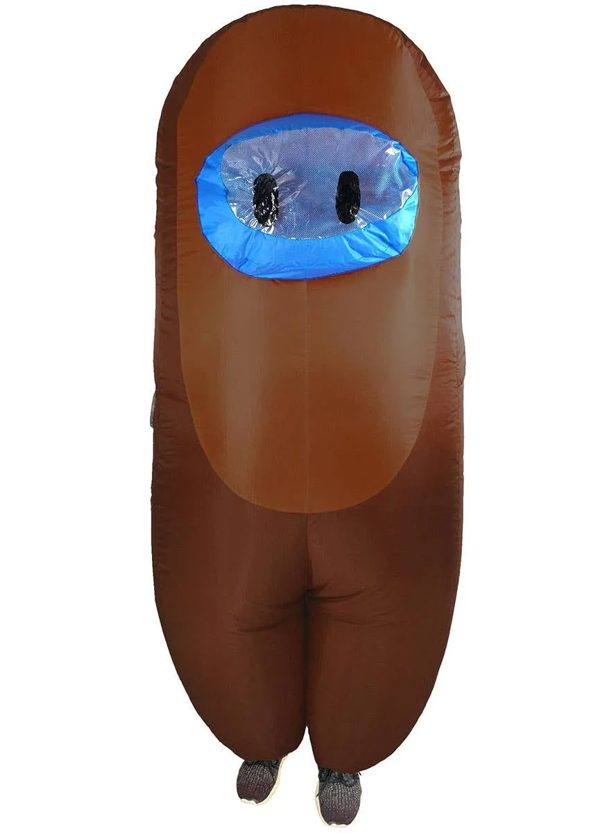 Inflatable Adults Brown SUS Crewmate Killer Costume