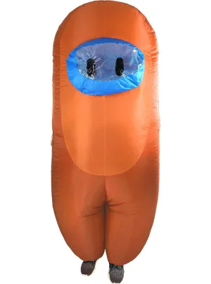 Inflatable Adults Orange SUS Crewmate Killer Costume