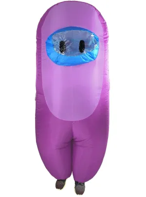 Inflatable Adults Purple SUS Crewmate Killer Costume