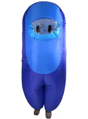 Inflatable Adults Royal Blue SUS Crewmate Killer Costume