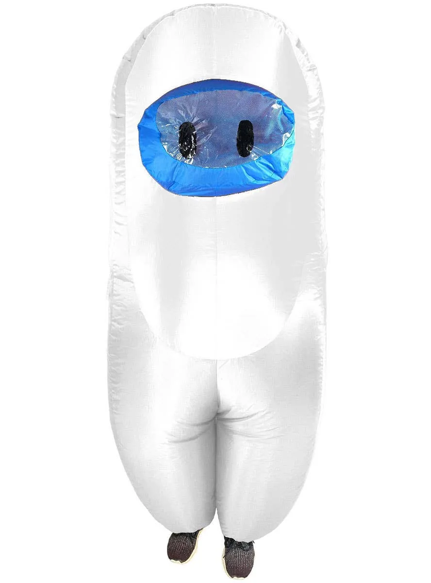 Inflatable Adults White SUS Crewmate Killer Costume