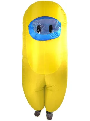 Inflatable Adults Yellow SUS Crewmate Killer Costume