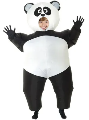 Inflatable Black and White Panda Kids Costume