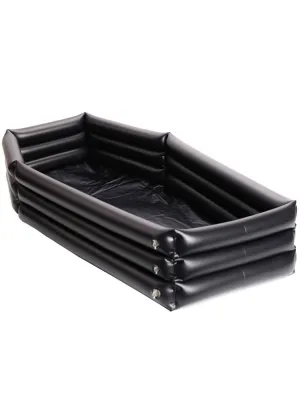 Inflatable Black Coffin Drink Cooler Halloween Prop