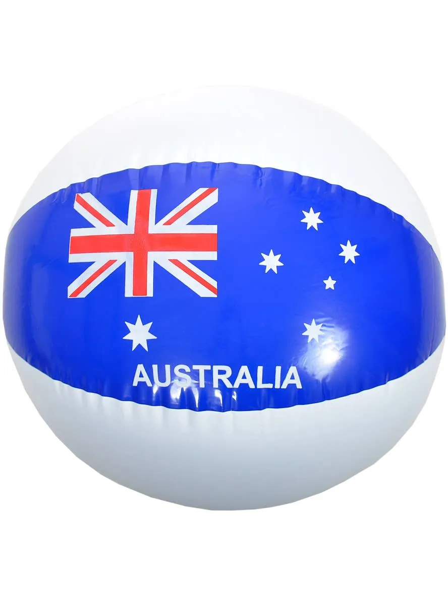 Inflatable Blue and White Australia Day Beach Ball