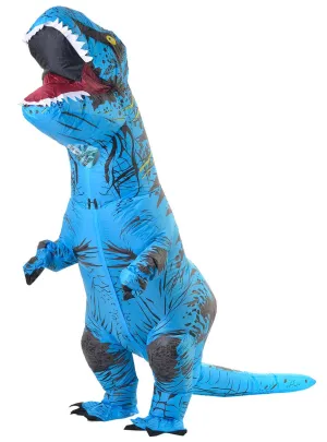 Inflatable Blue Dinosaur Adults Costume