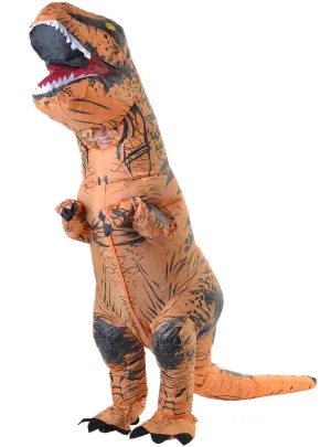 Inflatable Brown Dinosaur Adults Costume