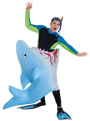 Inflatable Man Eating Great White Shark Adults Costume