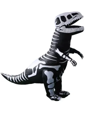 Inflatable Skeleton T-Rex Dinosaur Adults Costume