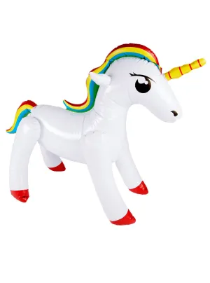 Inflatable White 90cm Unicorn Costume Prop