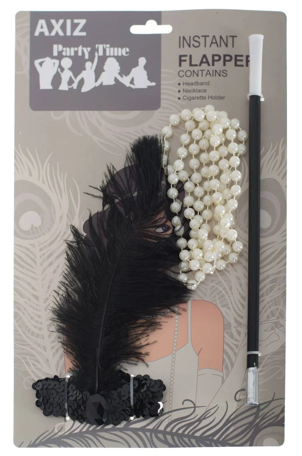 Instant 1920s Flapper Costume Accessory Set