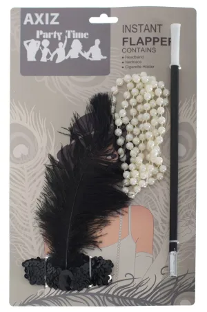 Instant 1920s Flapper Costume Accessory Set