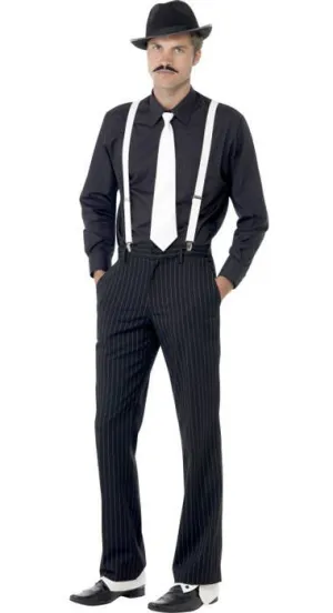 Instant 1920s Gangster Mens Costume Kit