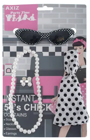 Instant 1950s Chick Costume Accessory Set
