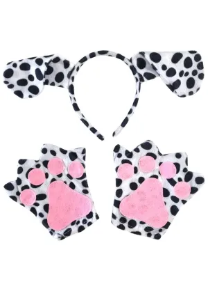 Instant Dalmatian Kids Dog Costume Accessory Set