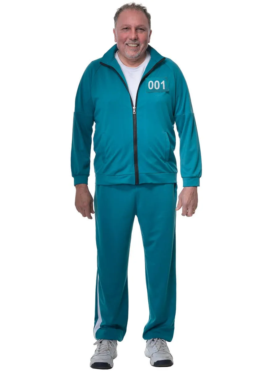 Interchangeable 001 or 240 Adults Squid Play Tracksuit Costume