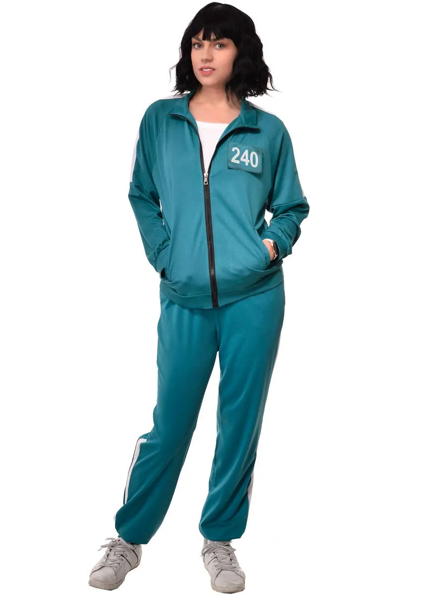 Interchangeable 001 or 240 Adults Squid Play Tracksuit Costume
