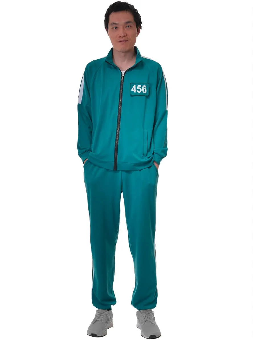 Interchangeable Squid Play 456 or 067 Adults Tracksuit Costume
