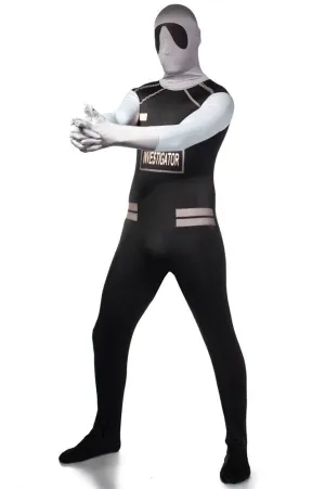 Investigator Mens Policeman Second Skin Suit Costume