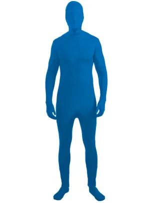 Invisible Man Adults Blue Second Skin Costume
