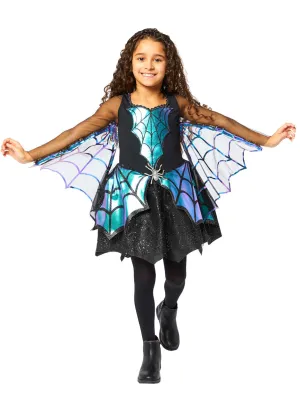 Iridescent Girls Spider Queen Halloween Costume