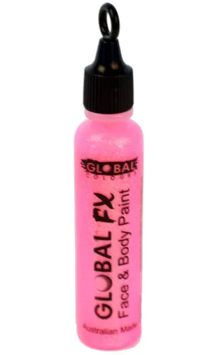 Iridescent Pink Face and Body Glitter Applicator Tube