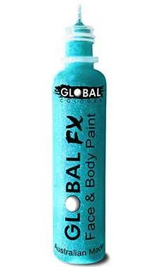 Iridescent Sky Blue Face and Body Glitter Applicator Tube