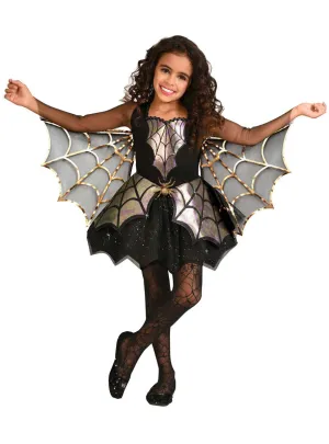 Iridescent Spider Queen Girls Halloween Costume