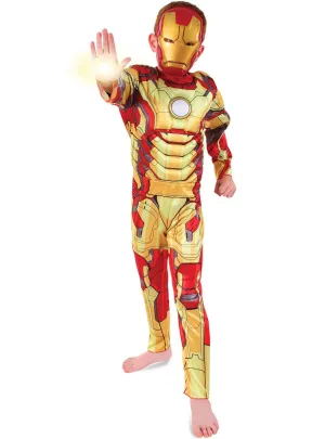 Iron Man 3 Boys Muscle Chest Costume