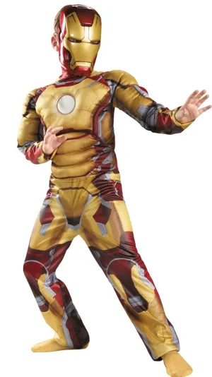 Iron Man 3 Boys Superhero Fancy Dress Costume