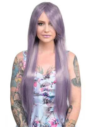 Isla Lavender Purple Womens Long Straight Costume Wig