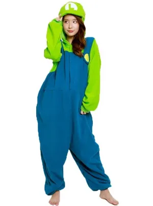 Italian Green Plumber Adults Onesie Costume