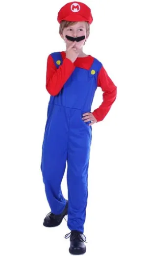 Italian Red Plumber Boys Book Week Costume