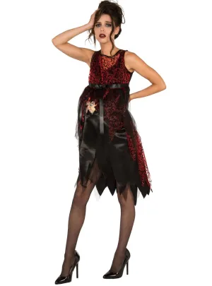 It's Time Womens Horror Pregnant Halloween Costume