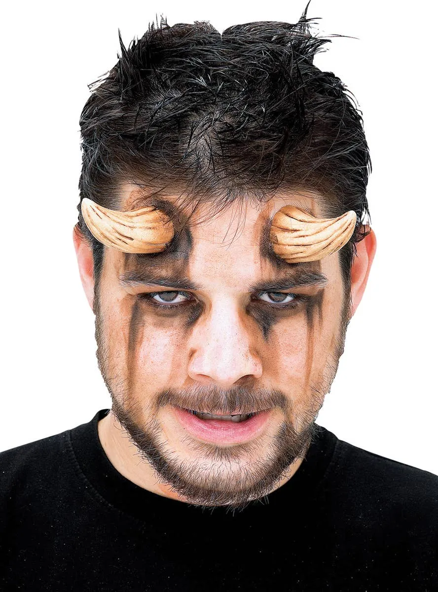 Ivory Demon Horns Theatrical Quality Special Effects