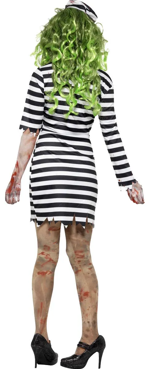 Jail Bird Zombie Womens Halloween Costume