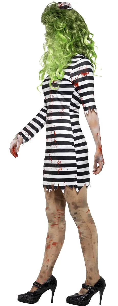 Jail Bird Zombie Womens Halloween Costume
