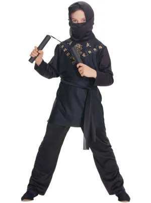 Japanese Black Ninja Budget Boys Costume