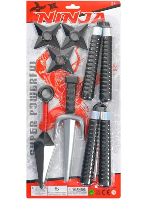Japanese Ninja 7 Piece Fake Weapon Set