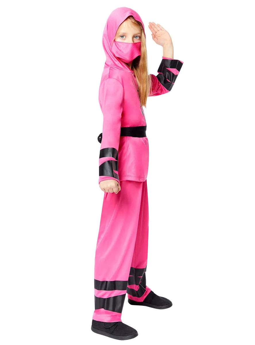 Japanese Pink Dragon Ninja Girls Costume
