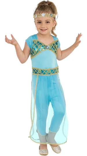 Jasmine Arabian Princess Girls Fancy Dress Costume