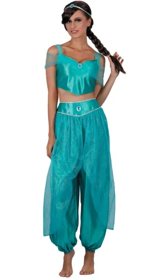Jasmine Desert Princess Womens Fancy Dress Costume