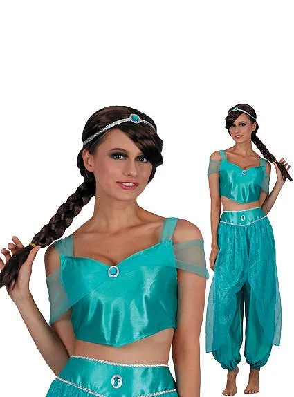 Jasmine Desert Princess Womens Fancy Dress Costume